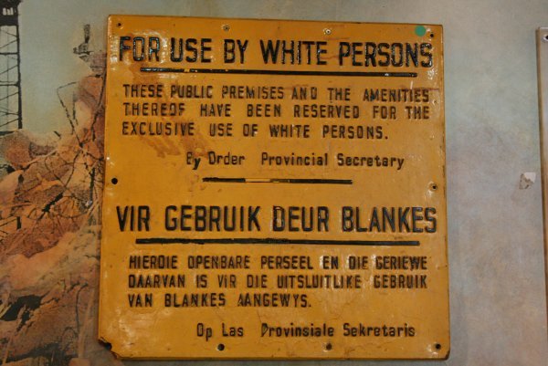 Sign from District 6 museum