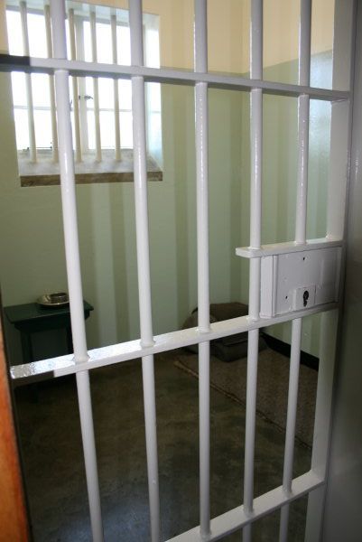 Mandela's cell in Robben Island prison
