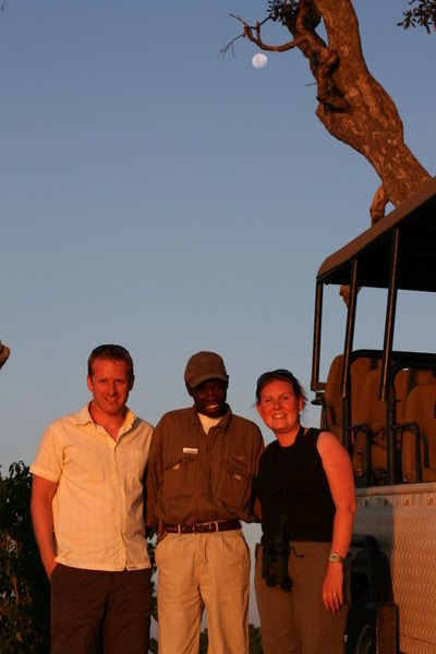 Us with our safari guide, Goodman