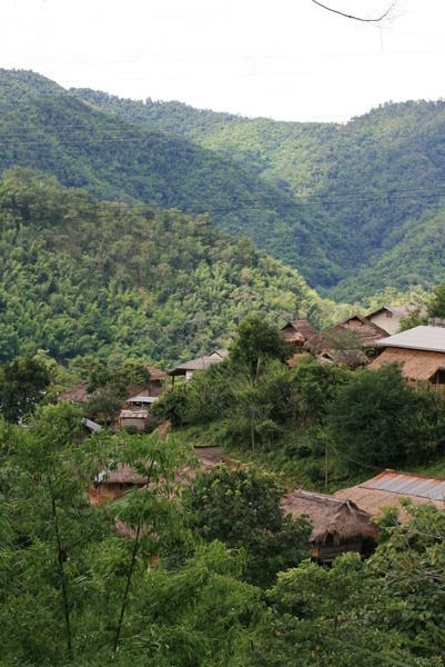 Akha village in Northern Thailand