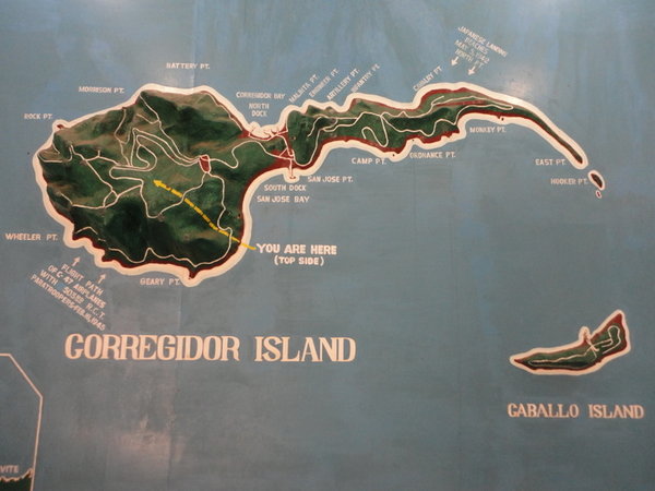 Map of Corregidor