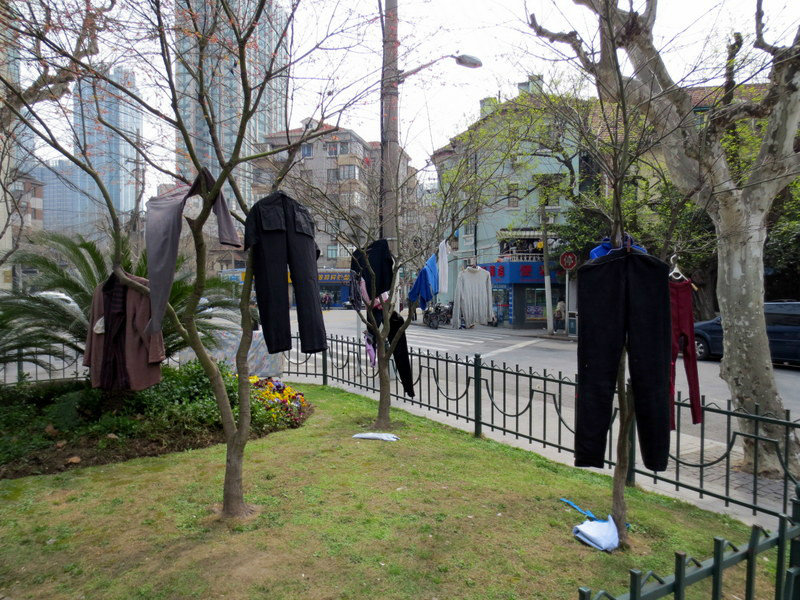 DRYING CLOTHES ON SHANGHAI STREET