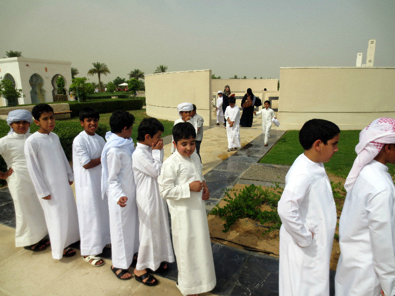 SCHOOL BOYS VISITING THE MOSQUE