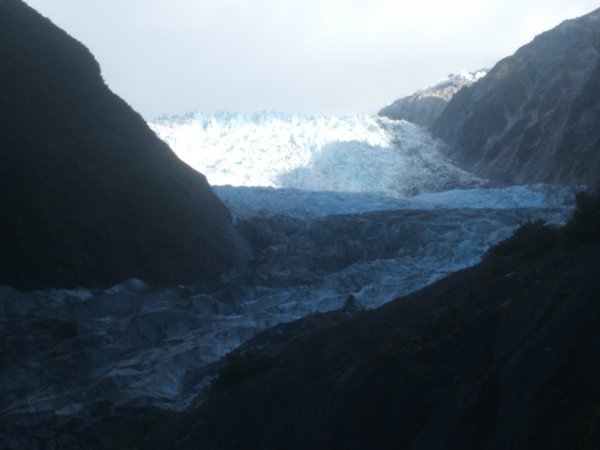 Can see how white the top of the glacier is!