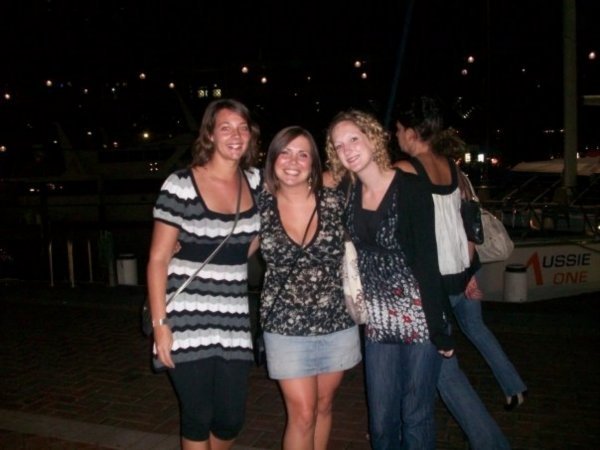 Kirst, me and Fi at the harbour