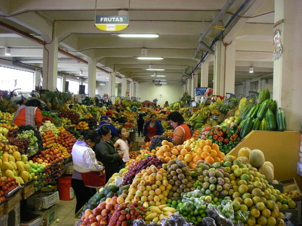 Colorful fruit market