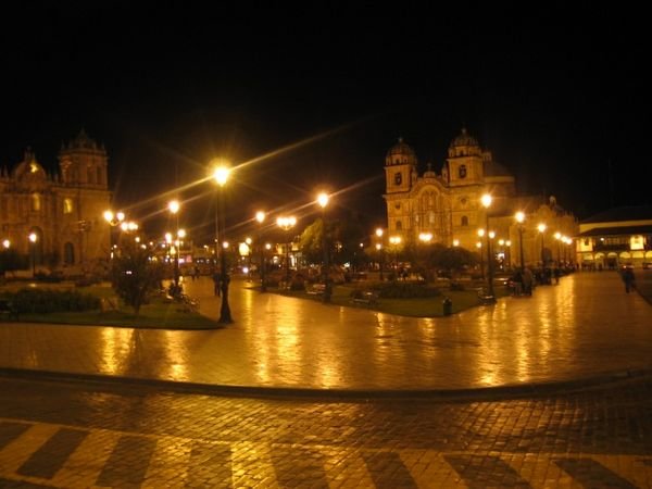 Night View of Plaza de Armas