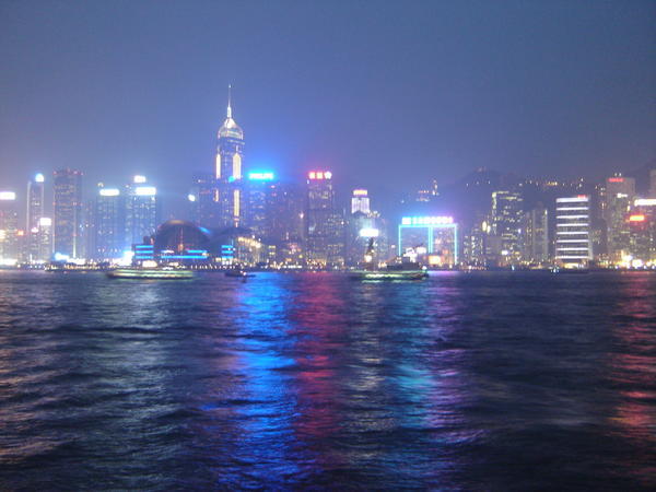 First View of Hong Kong Island Skyline