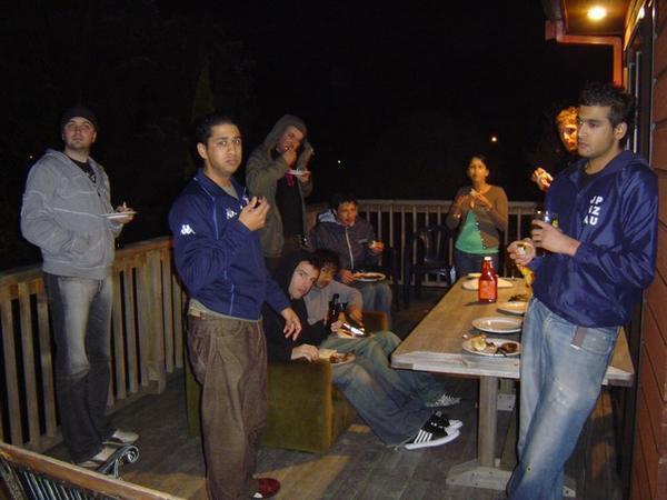The guys on back deck