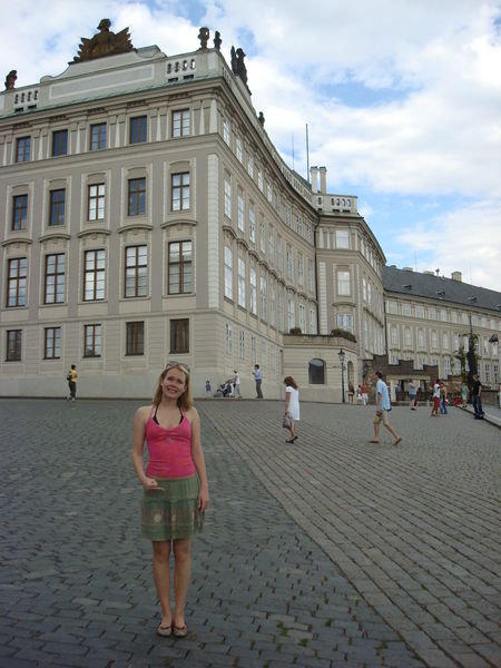 Angela at Prague Castle
