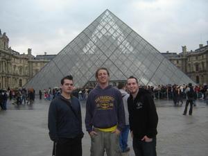 Deebo, Russ & Aaron with the Glass Pyramid