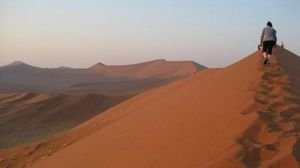 Beautiful Namibian sand dunes