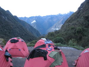 Picturesque Campsite. Inca Trail, Peru
