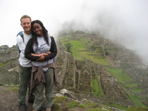 Hooray! End of Inca Trail - Machu Picchu, Peru