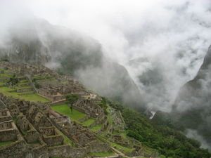 Machu Picchu in cloud, Peru
