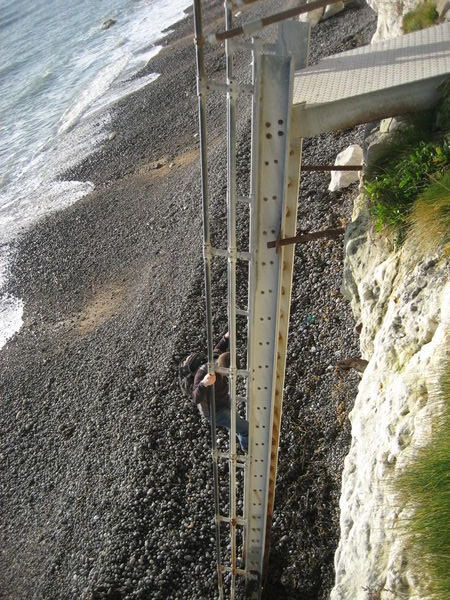 The ladder was so steep! Dover, Kent