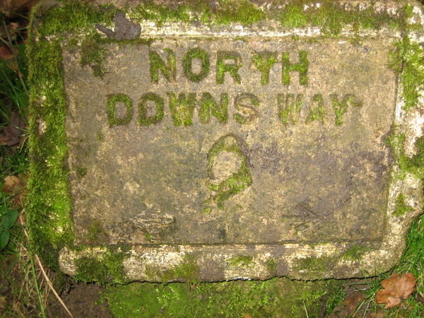 Ancient sign. North Downs Way, Kent