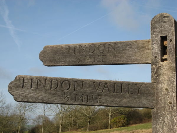 Signposts. Findon Valley, Sussex