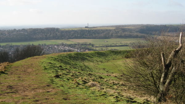 The ramparts of Cissbury Ring, Sussex