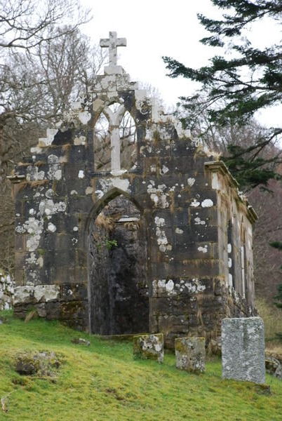 Ruins of Saint Molnag's Chapel. Isle of Raasay