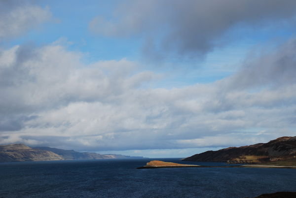 Views looking back towards Skye from Raasay.