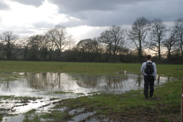 Oh no! Another waterlogged field. Time for another detour!