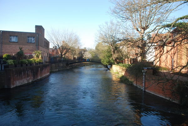 A river runs through it. Salisbury, Wiltshire