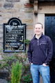 Steve has a quick photo in front of the offiical Pennine Way sign too!