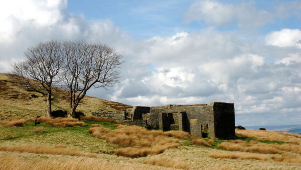 Bronte Country - the famous 'Wuthering Heights' house. Pennine Way, Yorkshire