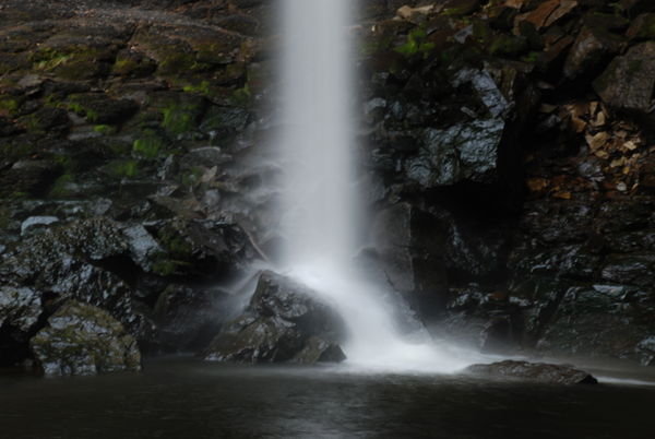 Famous Hardraw Waterfall - highest waterfall in England. Pennine Way, Yorkshire