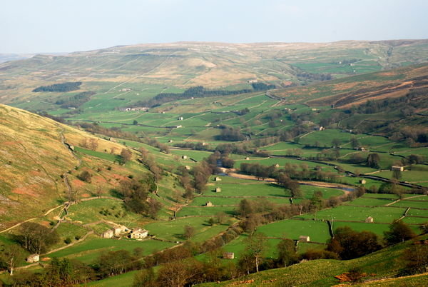 Views down towards the Keld Valley. Pennine Way, Yorkshire