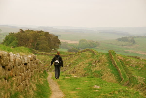 Hadrian's goes on and on and on... Pennine Way, Northumberland