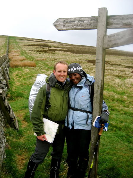 Despite being back to hats and gloves (it's freezing!) - with only four and half miles to go, Lav and Steve start to feel the excitement of conquering the Pennine Way. Northumberland