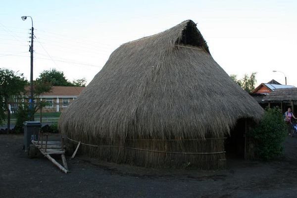 In Villarrica - ein Mapuche-Indianer-Haus
