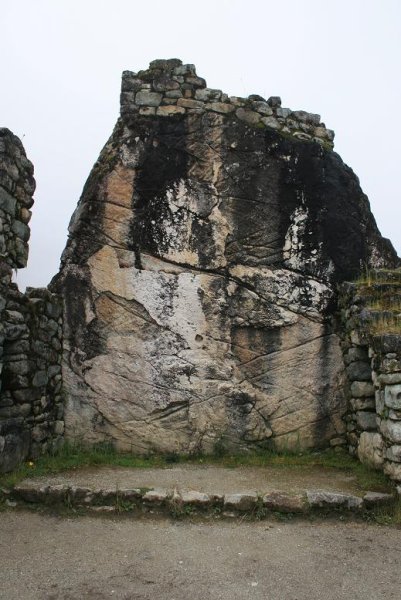 Ein Inkagemaelde - wer genau hinschaut, kann einen rennenden Inka erkennen