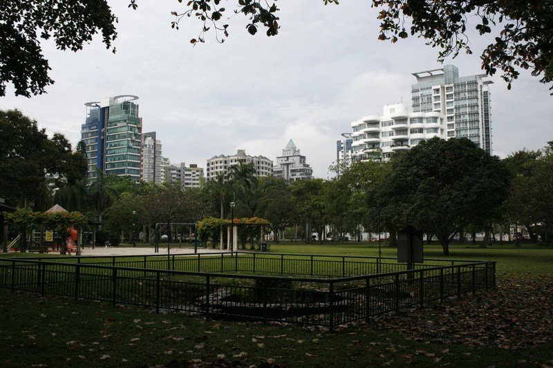 Ein gehobeneres Viertel in Singapur
