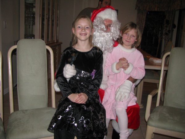 Katie and Ashleigh, they liked Santa