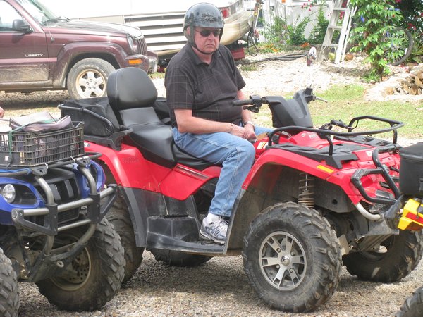 Ross on his ATV ride