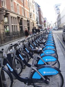 millions of bike for use in London - free if dropped before 30 minutes