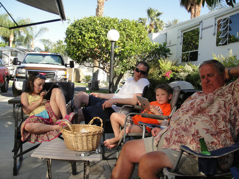 Family time in Palm springs