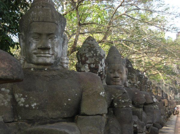 God Statues, Angkor Thom