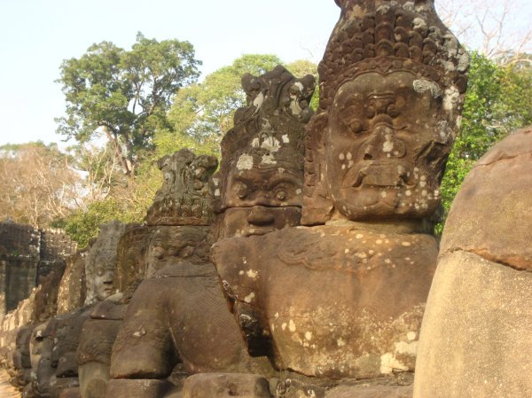 Demon Statues, Angkor Thom