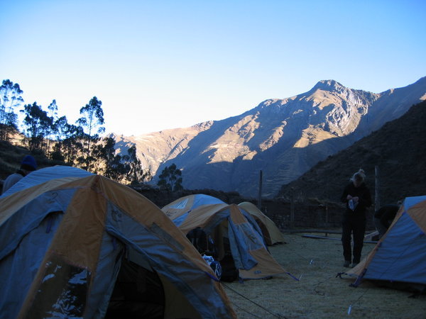 Typical campsite