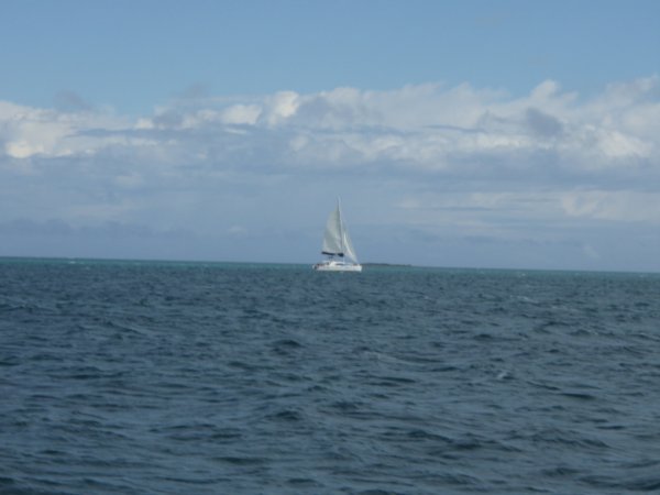 sailing outside of Marsh Harbor