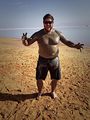 Dead Sea mud man