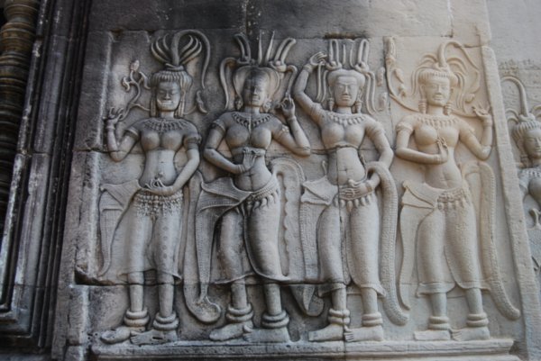 Bas reliefs help illustrate myths.