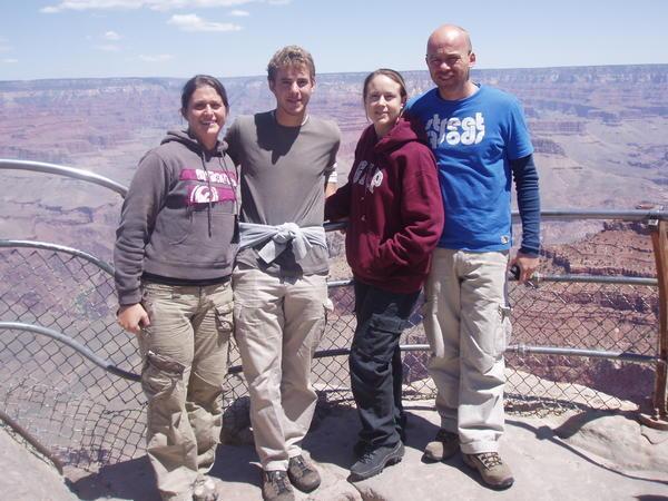 Our travel buddies and us at the canyon