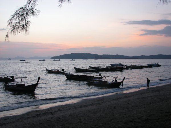 Au Nong at sunset