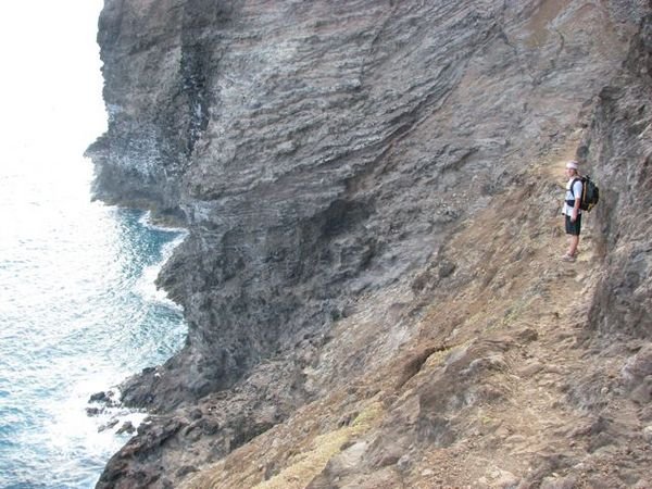 Hiking over the ocean