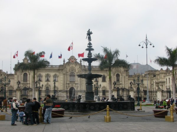 Plaza de Armas and Presidential Palace